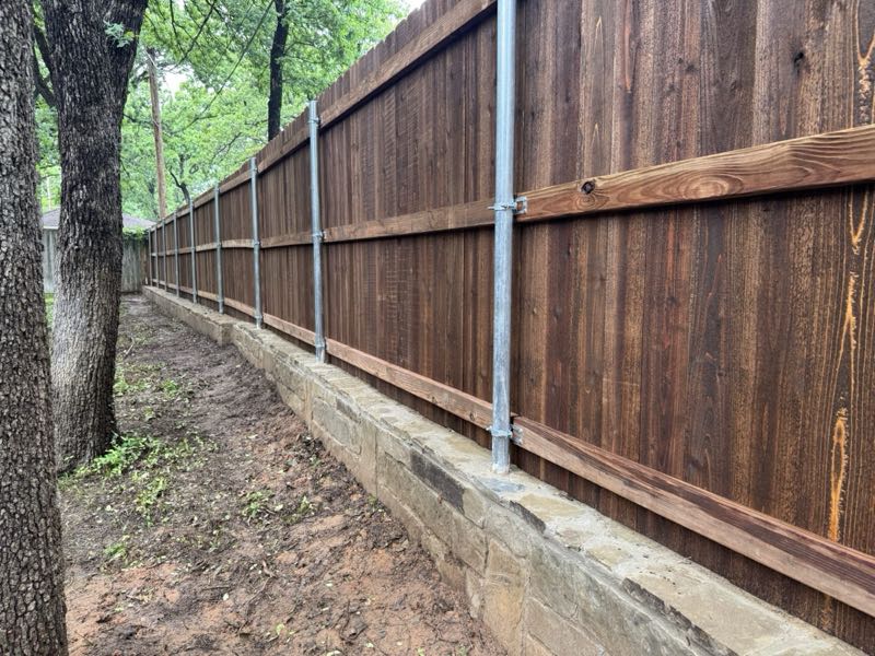 Cedar Privacy Fence in Highland Village